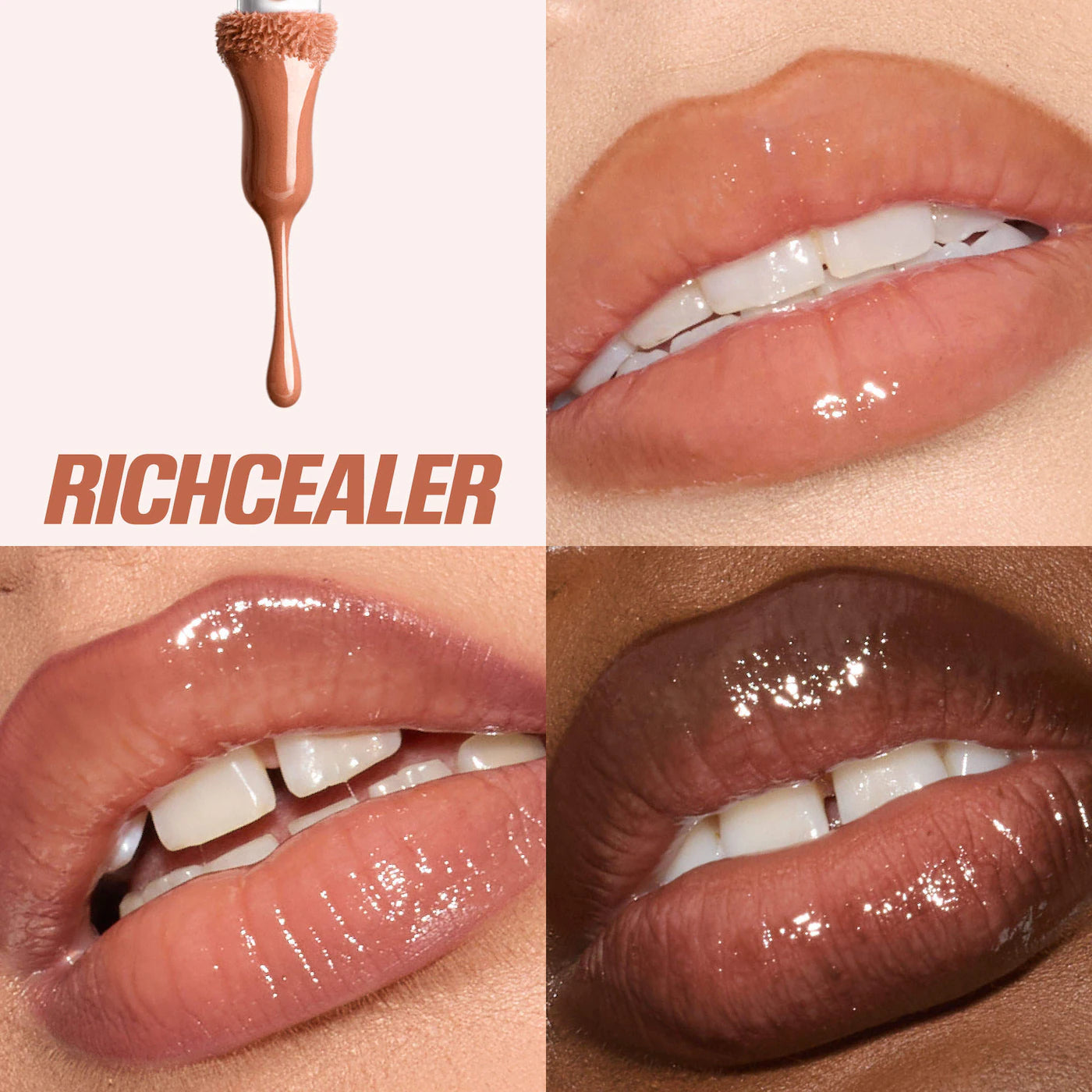 HUDA BEAUTY - Faux Filler Shiny Non-Sticky Lip Gloss / RichCealer