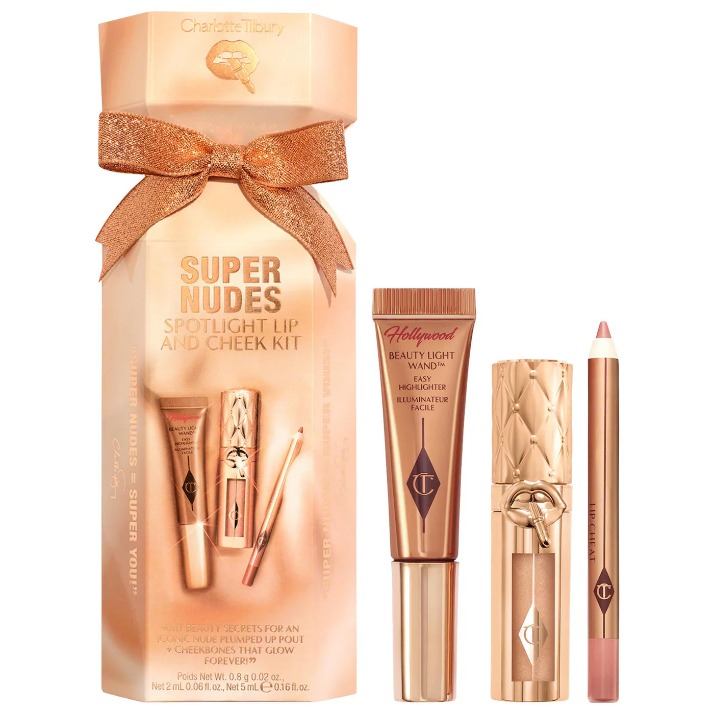 CHARLOTTE TILBURY - Lip and Cheek Trio Makeup Gift Set / Nude