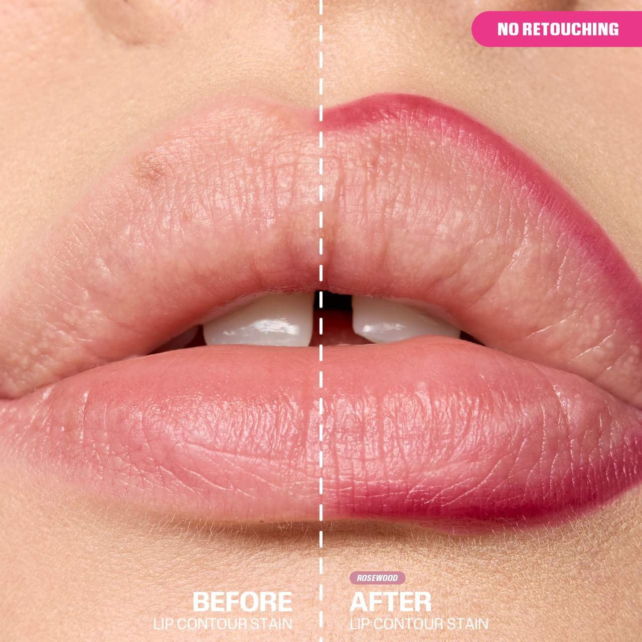 HUDA BEAUTY - Lip Contour Lip Stain for 12-Hour Wear / Rosewood