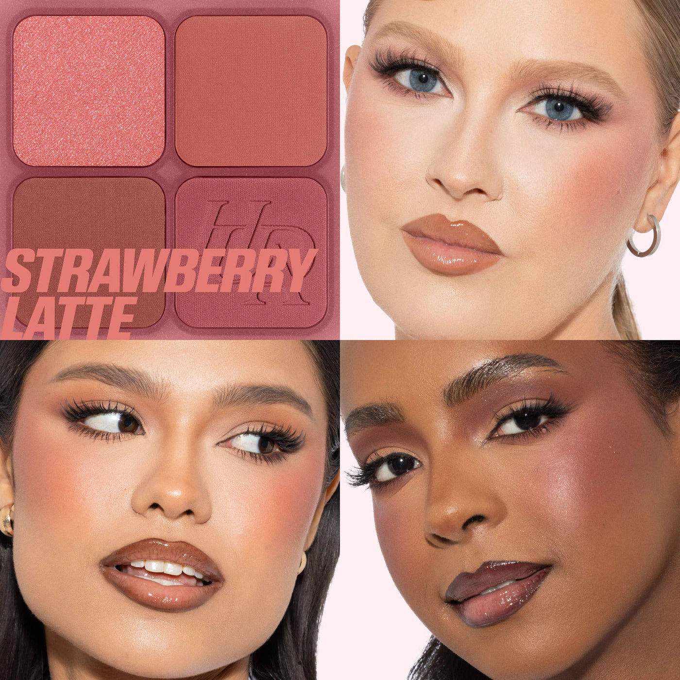 HUDA BEAUTY - Blush Filter Blurring Blushlighters Palette / Strawberry Latte