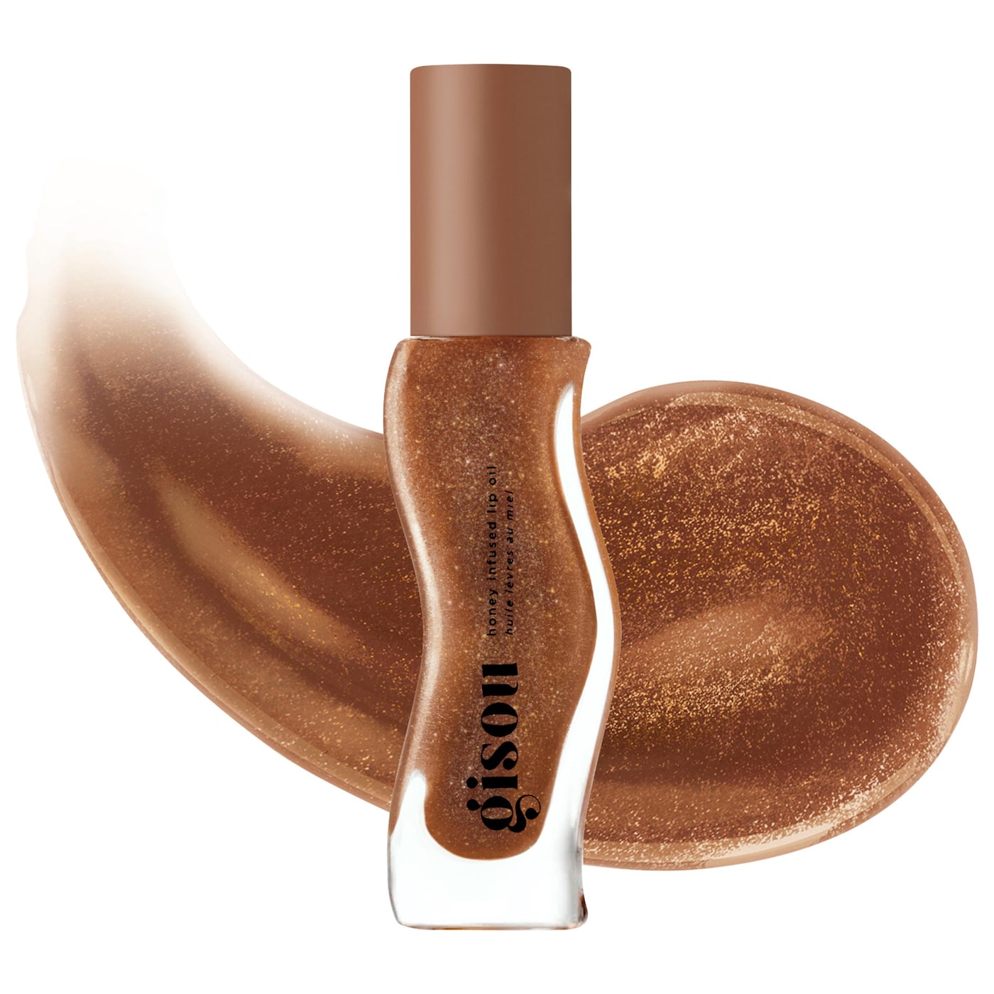 GISOU - Honey Infused Hydrating Lip Oil / Coco Cacao - Sheer Brown Shimmer