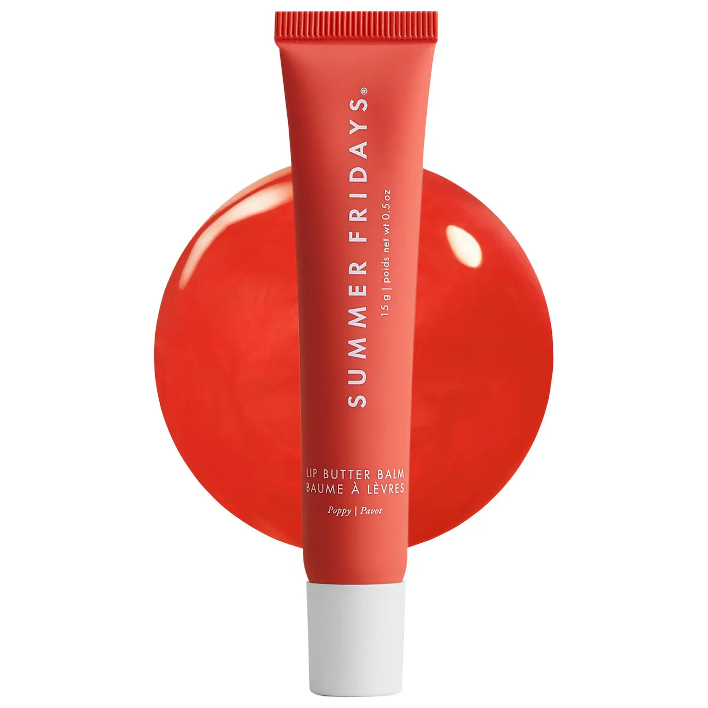 SUMMER FRIDAYS - Lip Butter Balm Treatment for Hydration + Nourishing Shine / Poppy