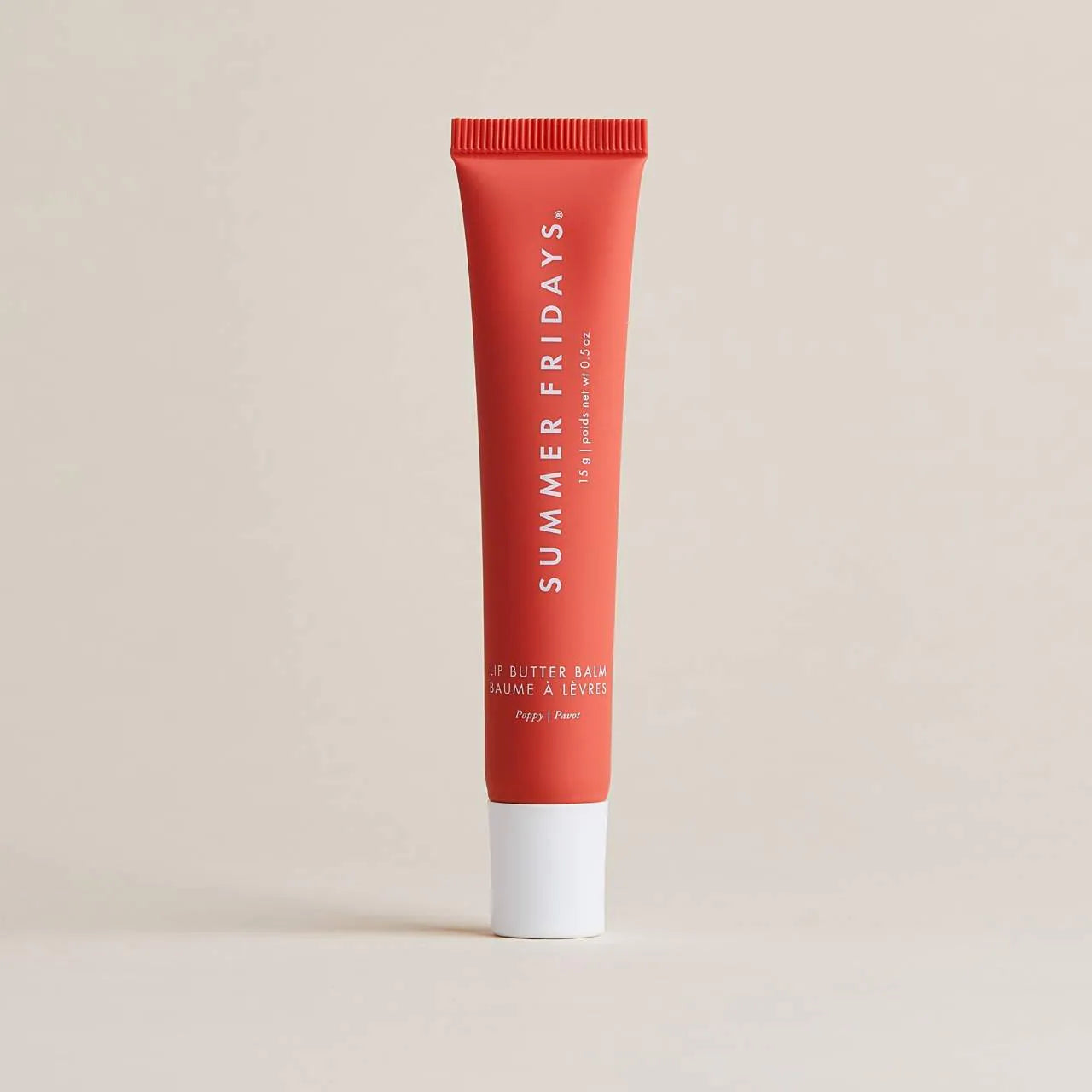 SUMMER FRIDAYS - Lip Butter Balm Treatment for Hydration + Nourishing Shine / Poppy