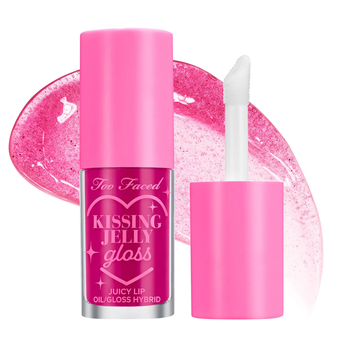 TOO FACED - Kissing Jelly Non-Sticky Lip Oil Gloss / Raspberry