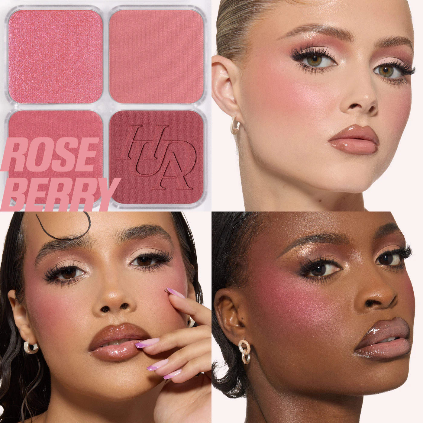 HUDA BEAUTY - Blush Filter Blurring Blushlighters Palette / Rose Berry