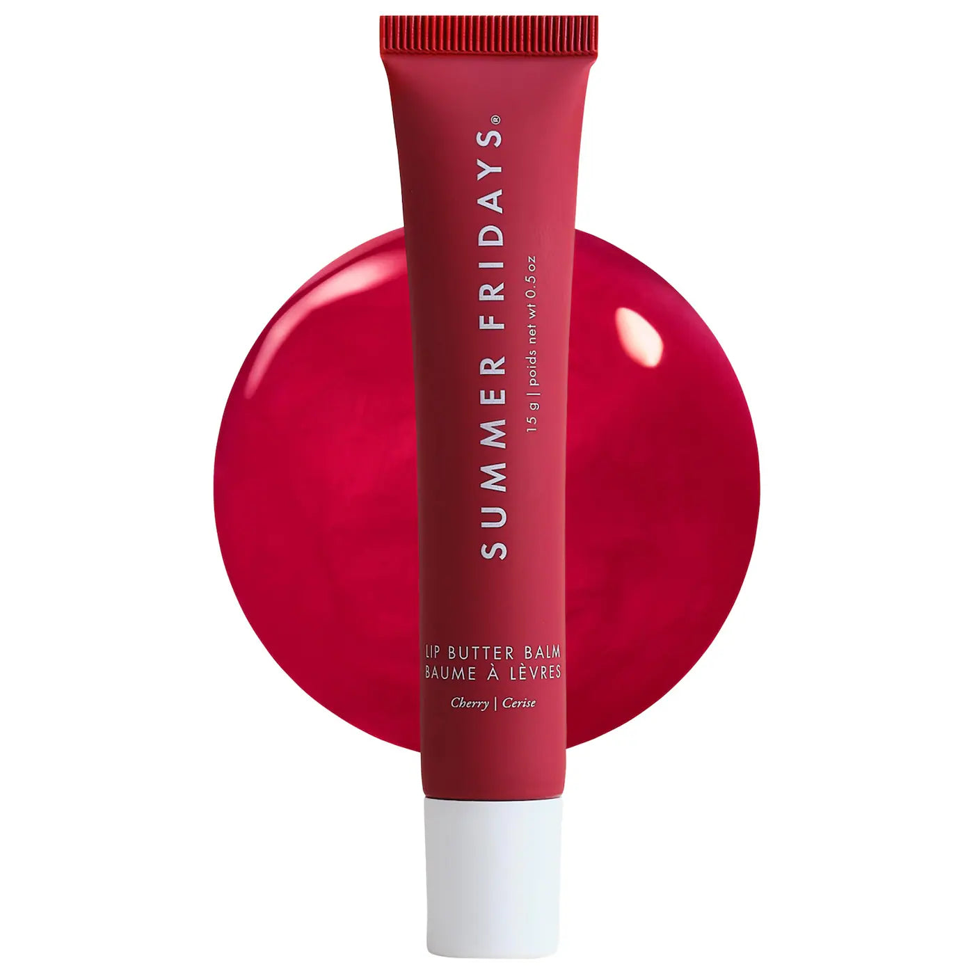 SUMMER FRIDAYS - Lip Butter Balm Treatment for Hydration + Nourishing Shine / Cherry