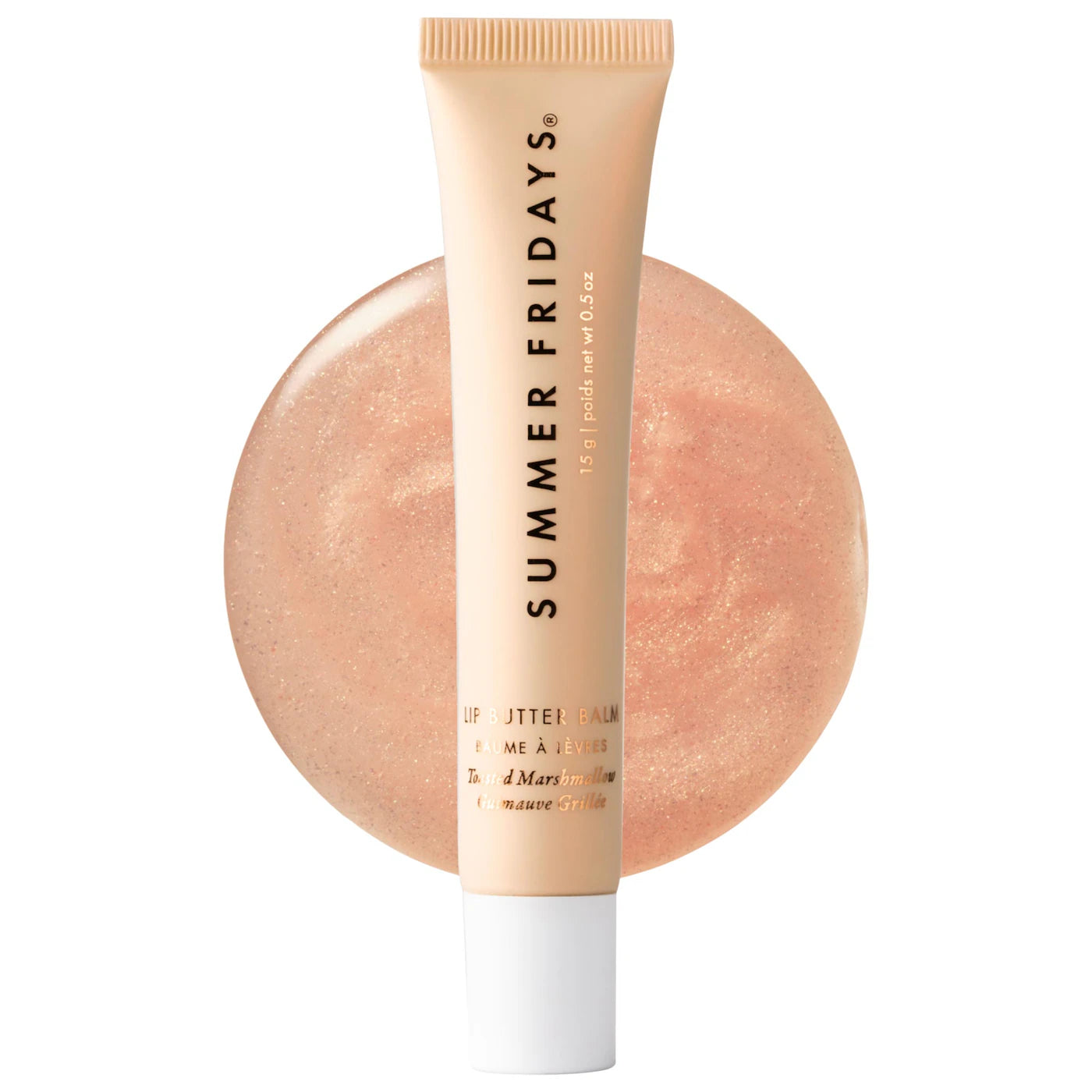 SUMMER FRIDAYS - Lip Butter Balm Treatment for Hydration + Nourishing Shine / Toasted Marshmallow
