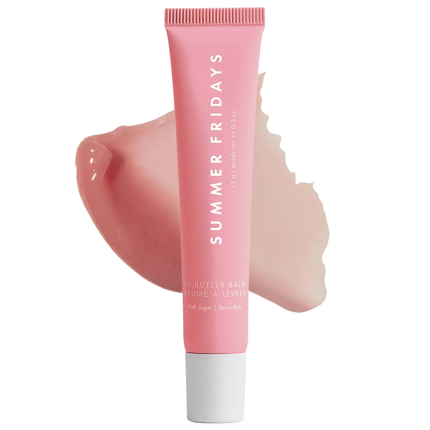 SUMMER FRIDAYS - Lip Butter Balm Treatment for Hydration + Nourishing Shine / Pink Sugar