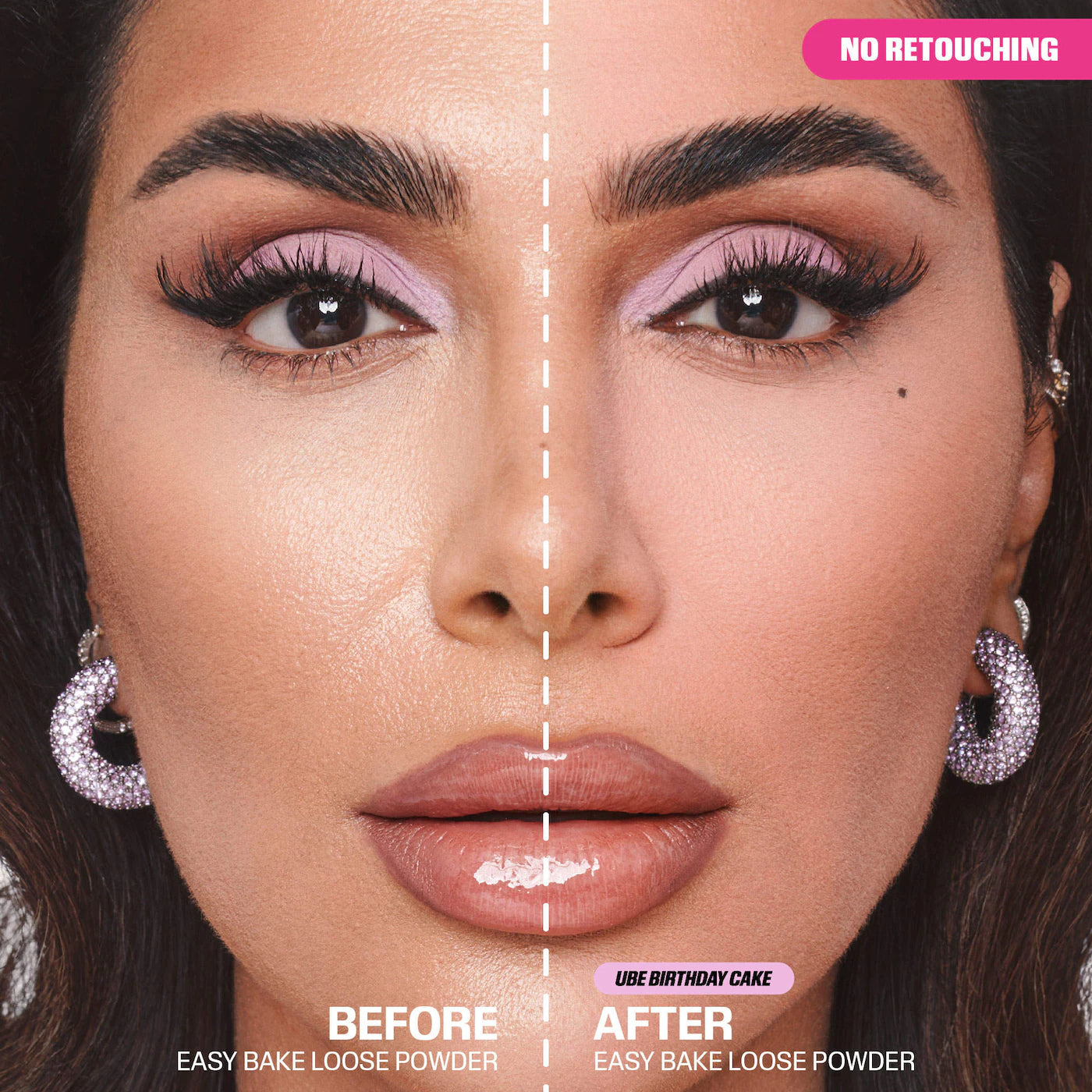 HUDA BEAUTY - Easy Bake Blurring Loose Baking & Setting Powder / Ube Birthday Cake